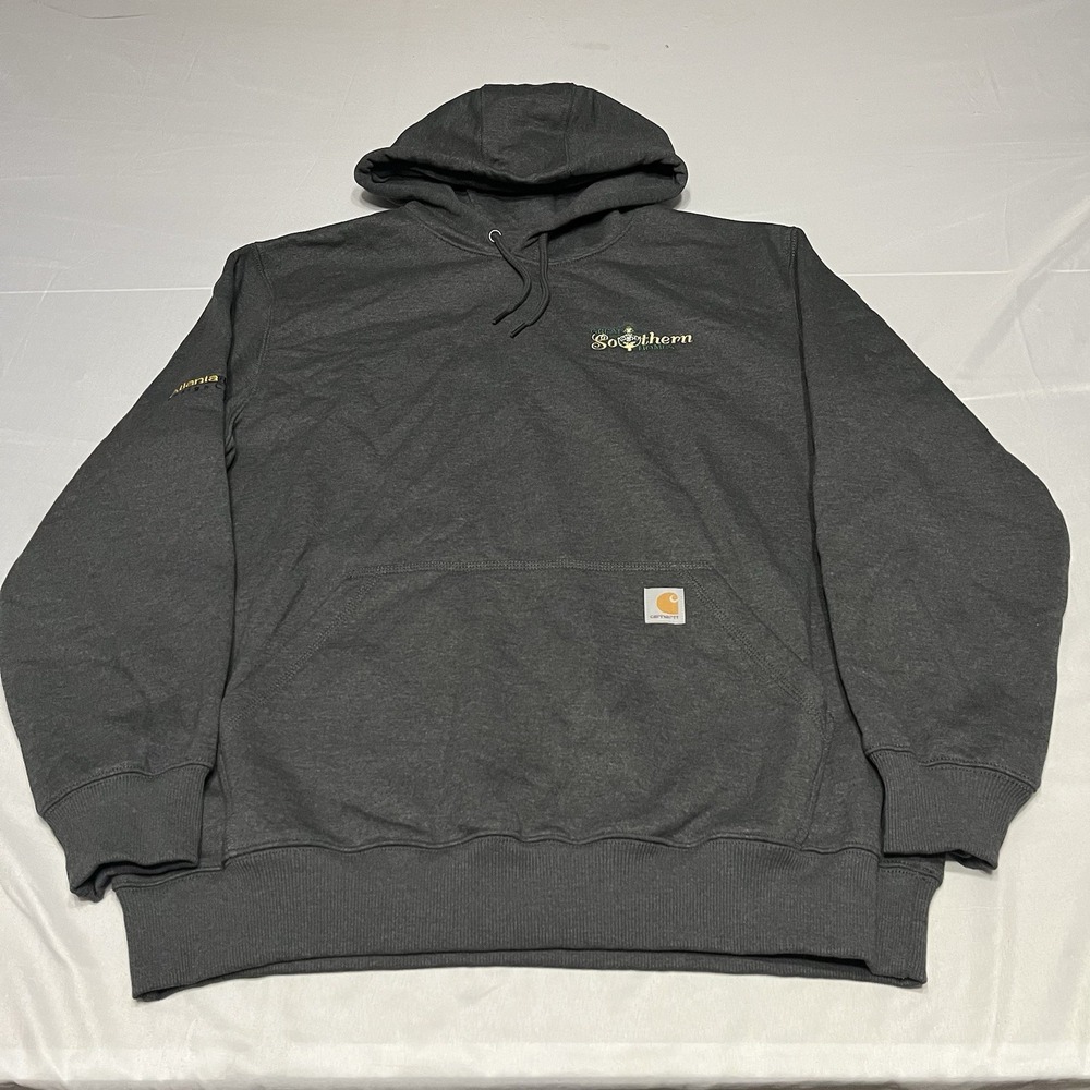 Carhartt Hoodie Mens XL Gray Rain Defender Pullover Fleece Workwear Heavyweight